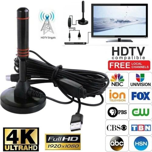 300 Mile 1080P HDTV Antenna Indoor Digital TV Aerial Signal Booster Amplifier Digital Indoor HDTV 1080p High performance Antenna