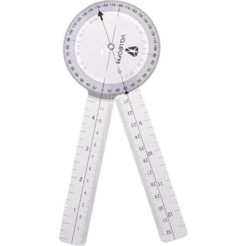8" Joint Ruler Calibrated Goniometer Round Tape Measure 360Degrees Measuring Tool 20.8 x 8.1 x 0.1cm