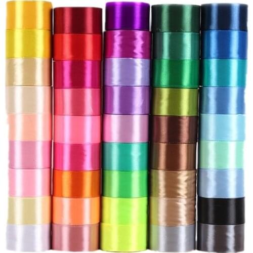 6mm 10mm 15mm 20mm 25mm 40mm 50mm Satin Ribbons Christmas Halloween Birthday Party Wedding Decoration Gift Wrapping DIY Crafts