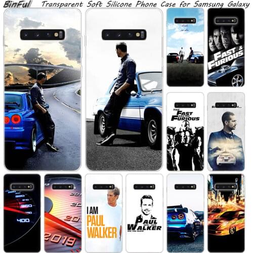 Hot Paul Walker Fast & Furious Soft Silicone Case For Samsung Galaxy S10 S9 S8 Plus S7 Edge A6 A8 Plus A7 A9 2018 A5 2017 Cover