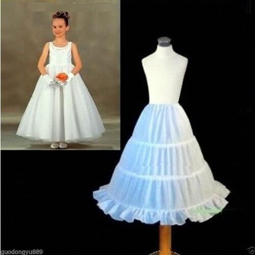 Sensual Looking Fancy Clingy Flower Girl dress Children Underskirt Wedding Crinoline Petticoat