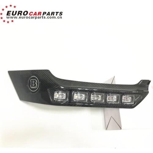 G63 carbon finber front lip fit for G class w463 G63 G65 G500 carbon front skirt with led and B logo