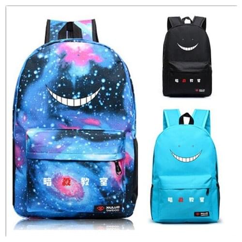 Anime Harajuku Canvas Assassination Classroom Printing Backpack School Bags for Teenagers Mochila Rucksack Children Backpacks