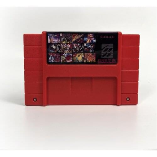 Super 100 in 1 Video Game Cartridge With Games Castlevania Dracula X IV Contra III Final Fight 3 Hagane Mega Man 7 Tetris