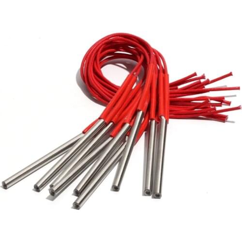 10PCS 8mm 62~75mm 201SUS Heating Pipe Cartridge Heater 110V/220V/380V Tubular Single-End Rod 120W/130W/150W Electric Element