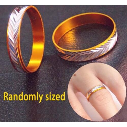 Classic Couple Rings Gold Color Simple Alloy Tail Rings For Women Men Engagement Ring Gift Gothic Mens Finger-Ring