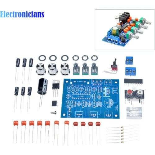 1 Set LM1036N Fever Volume Control Board Kit LM1036 DC Tonal Chip For 12V DC/AC Power Supply DIY GM