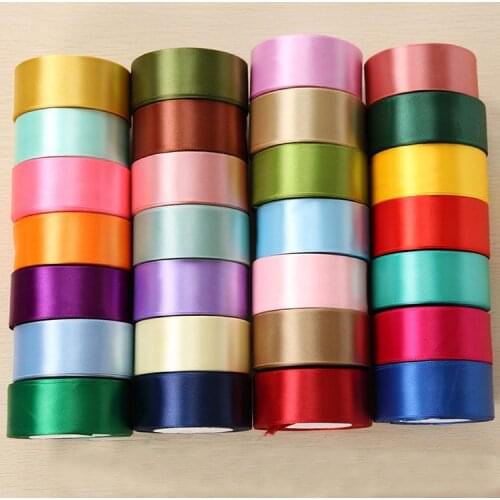 6-10-12-15-20-25mm Silk Satin Ribbons DIY Crafts Supplies Sewing Material Christmas Halloween Wedding Party Gift Wrapping Ribbon