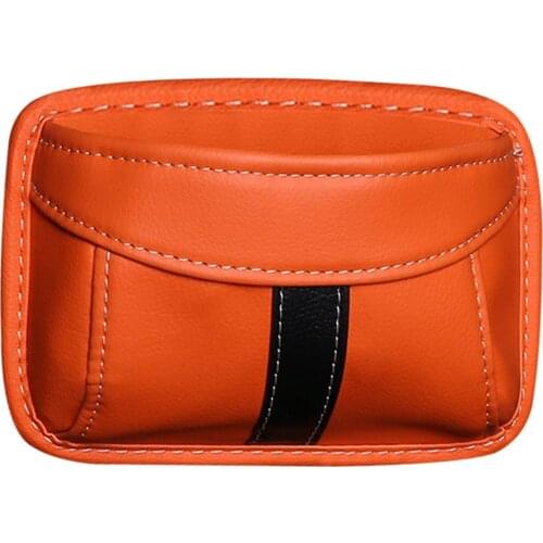 Multifunctional Faux Leather Auto Car Interior Phone Glasses Holder Storage Bag