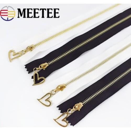 10pcs 15/18/20/25/30cm 3# Metal Zipper Auto Lock Close-End Zips for Sewing Jeans Bag Decor DIY Garment Accessories ZA224