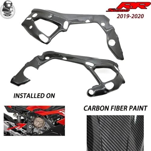 New Carbon Fiber Motorcycle Frame Cover Protector Gloss 100% Twill Weave For BMW S1000RR S 1000RR S 1000 RR 2019 2020