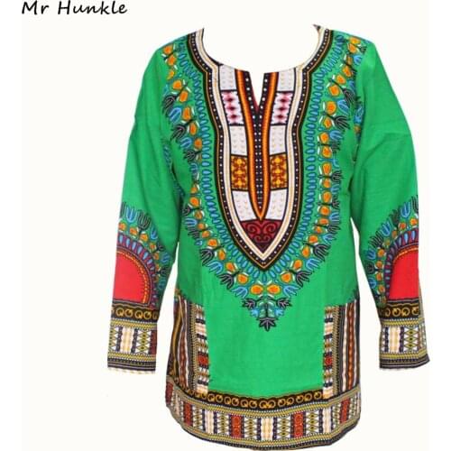 Mr Hunkle 2016 New Arrival Design African Traditional Print T-shirt Long Sleeve Cotton Dashiki Shirt Unisex