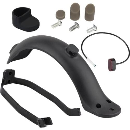 Novel-Rear Mudguard Fender Guard + Bracket + Hook +Taillight for Xiaomi M365 Electric Scooter