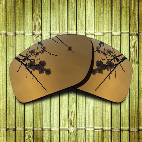 Polarized Replacement Lense For-Oakley Big Taco Sunglasses Frame True Color Mirrored Coating - Copper Color Options