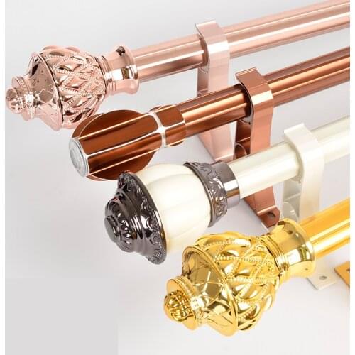 Roman rods mute Europe curtain rods single and double rod curtain rods curtains track accessories