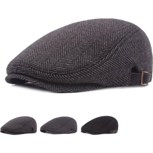 Winter Men Hats for Man Casual Beret Hat Fashion Breathable Gentleman Flat Cap Newsboy Style Beret Hats Male Beret Cotton Caps