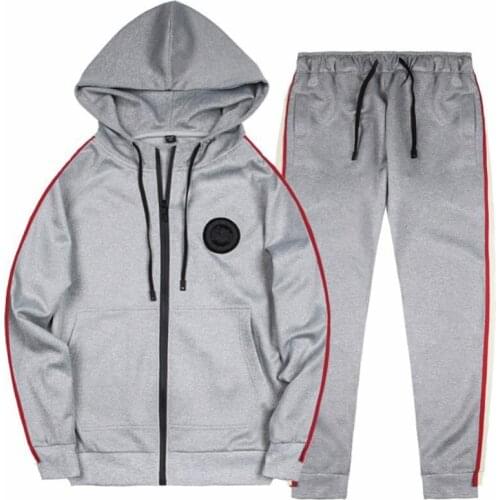 Two Piece Set Tracksuit Men Casual Spring Autumn Men Sporting Suit Hoodies+Pant Sweatsuit Men Joggers Set Moleton Masculino 2021
