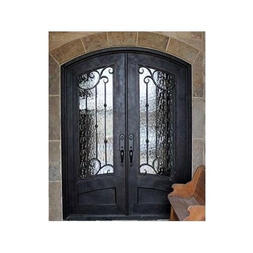 Hench 100% handmade fancy wrought iron steel doors and windows manufacturers hot selling in Australia United States