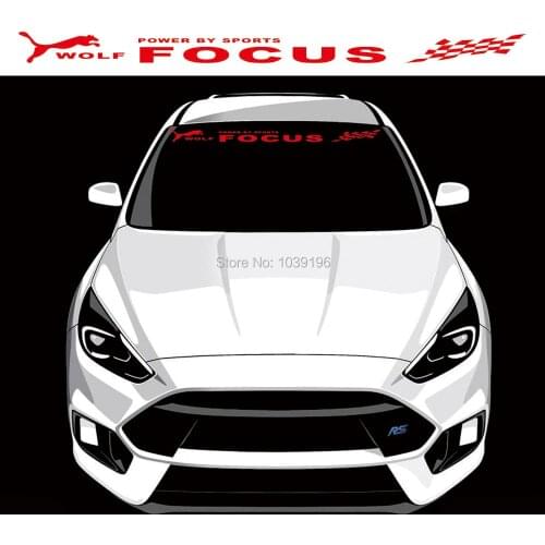 Car Styling Wolf Windshield Window Vinyl Decal Body Stickers PVC 3D Carving Vinyl Decal For Focus ST RS MK4 MK3 MK2 MK1