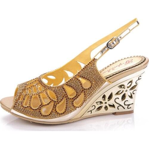 Summer Fashion Sexy Princess Crystal Red High Heel Peep Toe Pumps Diamond Sandals Wedding Shoes