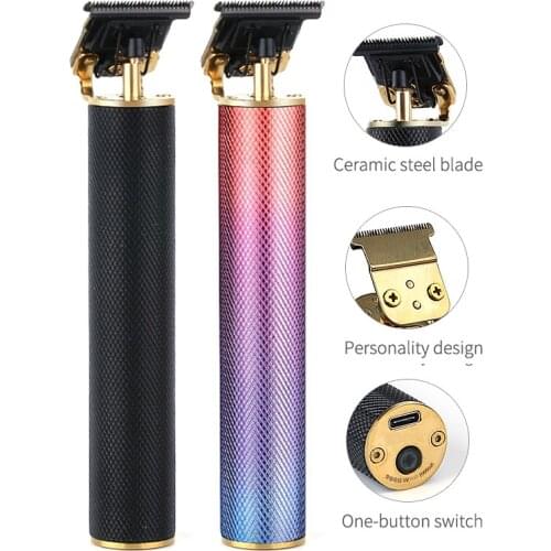 USB Rechargeable Professional Hair Clipper Barber Hair Cutting Machine Beard Trimmer Edge Outlines Haircut Men Hair Styler Tool