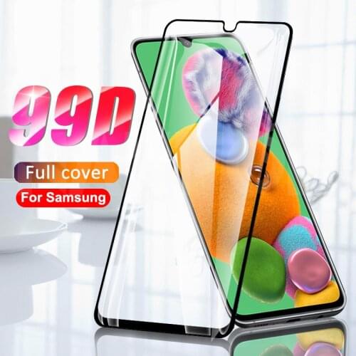 99D Full Tempered Glass For Samsung Galaxy A10 A20 A30 A40 A50 A60 A70 Screen Protector A80 A90 M20 M30 M40 Safety Glass Film