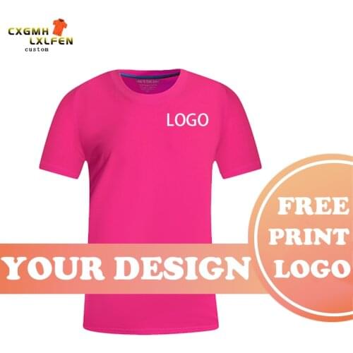 Womens Short-sleeved T-shirt all-match high-end custom LOGO half-sleeved pure cotton inner bottoming shirt summer printing text