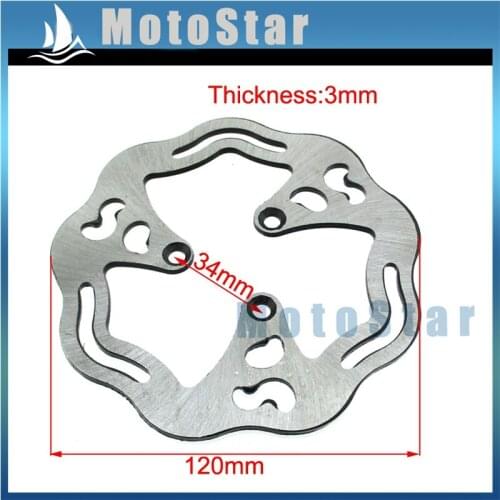 120mm Brake Disc For 33cc 43cc 49cc Gas Electric Scooter Pocket Bike