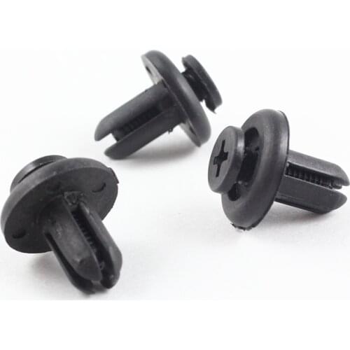 7mm Hole Plastic Door Screw Push-Type Expanding Rivet Trim Retainer Fasteners Clips Universal (Fit Size)