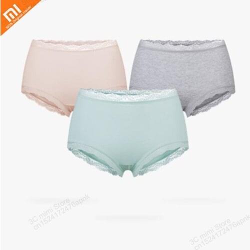 3 loaded xiaomi mijia silkworm protein antibacterial refreshing underwear ladies silk cool sense underwear smart