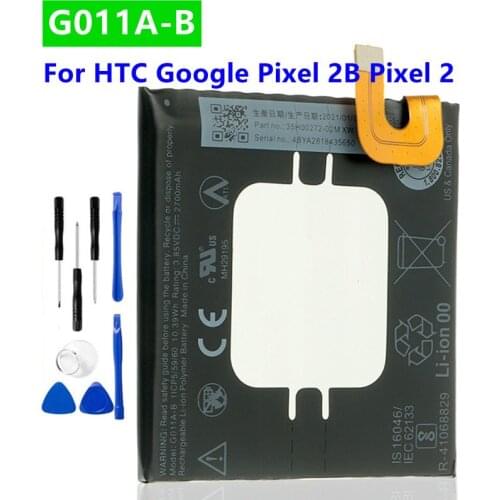 BG2W G011A-B 2700mAh Battery For Google Pixel 2B Pixel 2 Mobile Phone Battery Replacement Batteries + Tools