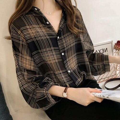 Blouse Women Shirt Spring And Summer Chiffon Shirt Womens Loose Breathable Top In 2021 Blusas Mujer De Moda