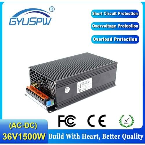 DC36V Power Supply 36V 48W 60W 100W 120W 150W 200W 300W 400W 480W 600W 800W 1000W 1200W 1500W Lighting Transformer For Led Light