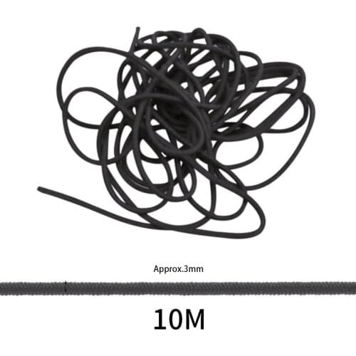 #H20 3mm Colorful High-Elastic Round Elastic Band Round Elastic Rope Rubber Band Elastic Line DIY Sewing Accessories 10meters