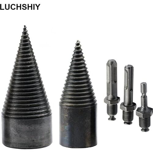 Wood Cutting 32/42mm Tools Drill Bits Square Round Hexagonal Bits Drill Splitting Cone Power Tool Accessories Screwdriver Drills