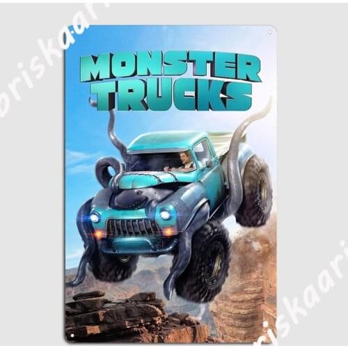 The Monsters Truck Metal Sign Party Vintage Wall Decor Club Tin sign Posters