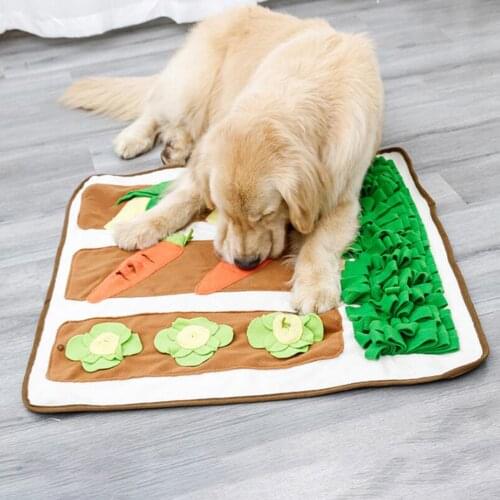 Washable Dog Pet Snuffle Mat Puzzle Treat Dispenser Toys Encourages Feeder Nosework Pad Animals Animals Blanket Cushion