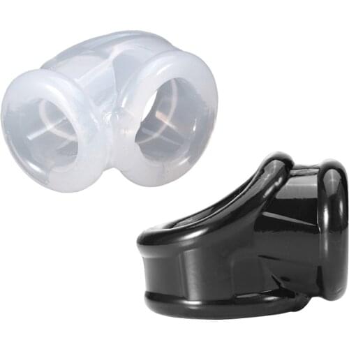 Male Scrotum Ring Belt Dick Cock Teste Restraint Ball Stretcher Penis Sleeve Sex Toys Shop For Men Time Delay Anel Masculino