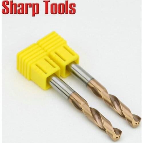 9.1-10mm Solid Carbide Titanium Drill Bit Set 3D Twist Hard Metal Drills Cutter Tool for Steel Iron Drilling Milling CNC Machine