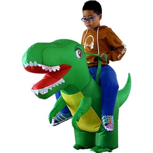 Carnival Dinosaur Adult Kids Inflatable Costume Ride On Dino Halloween Dragon Dinosaur Cosplay Party T-Rex Costumes Fancy Dress