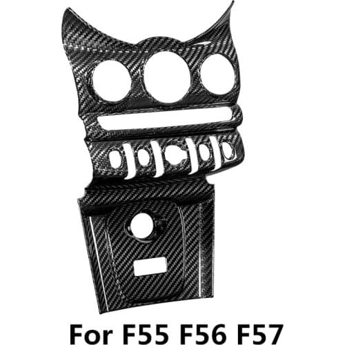 Carbon Fiber A/C Control Panel Cover Cigarette Lighter Panel Moulding Trim for Mini Cooper F54 F55 F56 F57 Interior Styling