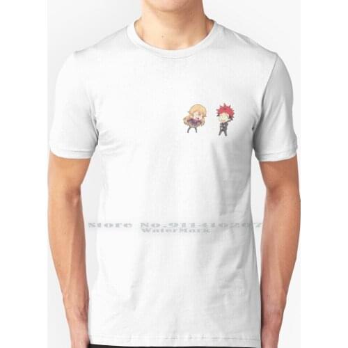 Nakiri Erina And Yukihira Souma Sticker T Shirt 100% Pure Cotton Shokugeki No Soma Food Wars Trending Trending Trending Anime
