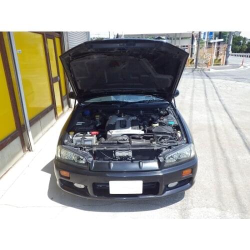 For 1999-2002 Nissan SKYLINE GT-R HR34 GT Front Hood Bonnet Modify Gas Struts Carbon Fiber Spring Damper Lift Support Absorber