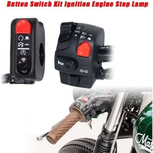 7/8 "22mm Motorcycle Switch Motorcycle Horn Button Steering Signal Fog Lamp Start Handle Controller Switch