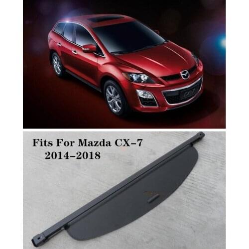 High Qualit Car Rear Trunk Cargo Cover Security Shield Screen shade Fits For Mazda CX-7 2014-2018(black, beige)