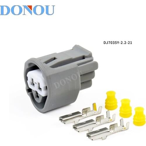 Suitable for Toyota/sinotruk, water temperature sensor plug 3 hole waterproof connectors With terminal DJ7035Y-2.2-21