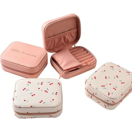 Dropship Portable Travel Jewelry Box Storage Organizer Case Earring Ring Necklace Holder