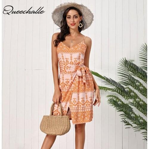 Стильные летние платья QUEECHALLE China At AliExpress