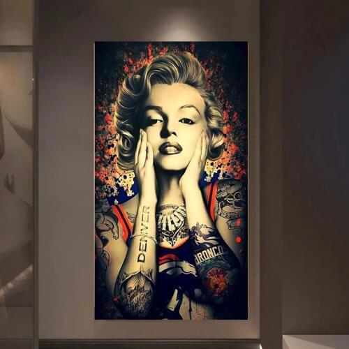Marilyn Monroe Modern Canvas Painting Vintage Wall Art Pictures Poster and Prints for Living Room Home Decoration Cuadros