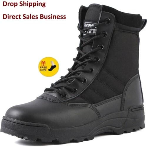 Tactical Military Boots Men Boots Special Force Desert Combat Army Boots Outdoor Hiking Boots Ankle Shoes Men Work Safty Shoes